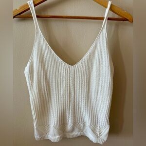 Lightweight Knit Tank with Triangle Detail